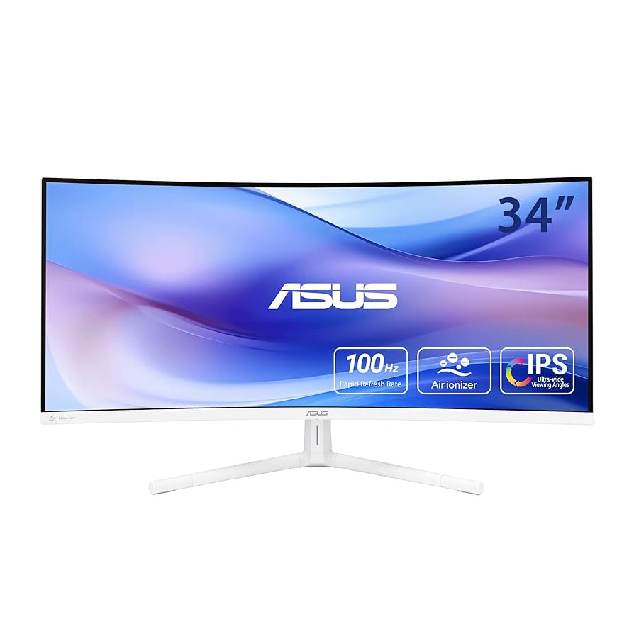 Amazon.com: ASUS 34” Ultra-Wide Curved Eye Care Monitor
